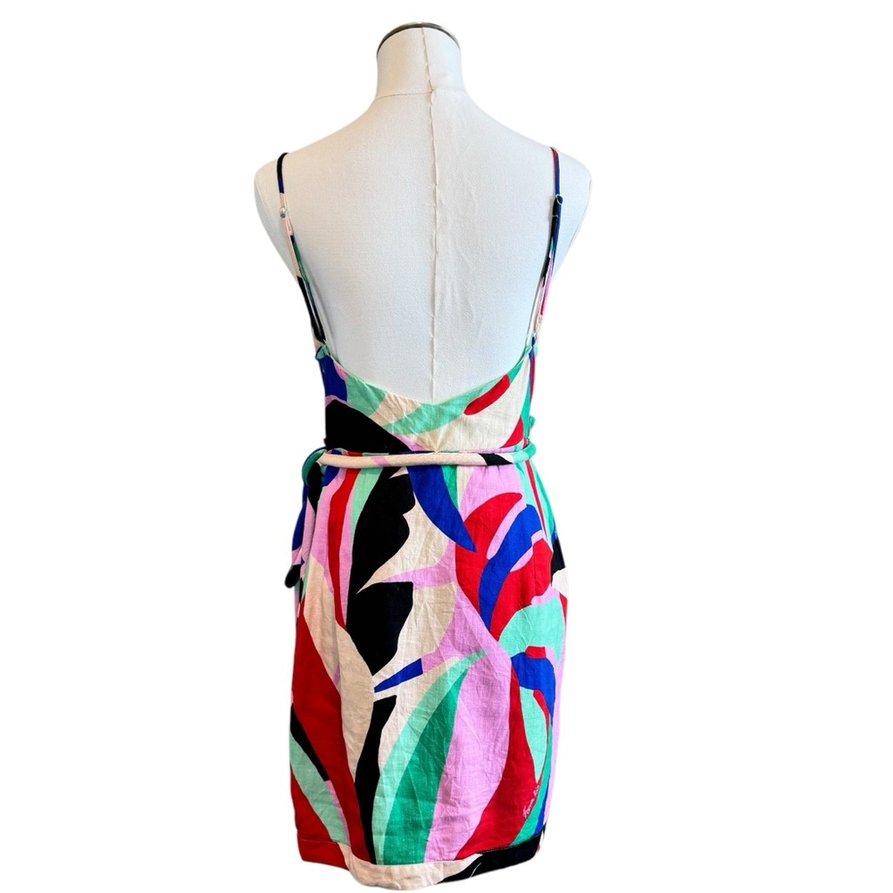 FARM Rio Multicolor Abstract Print Mini Dress - Red, Blue, Green, Black - Picture 10 of 16